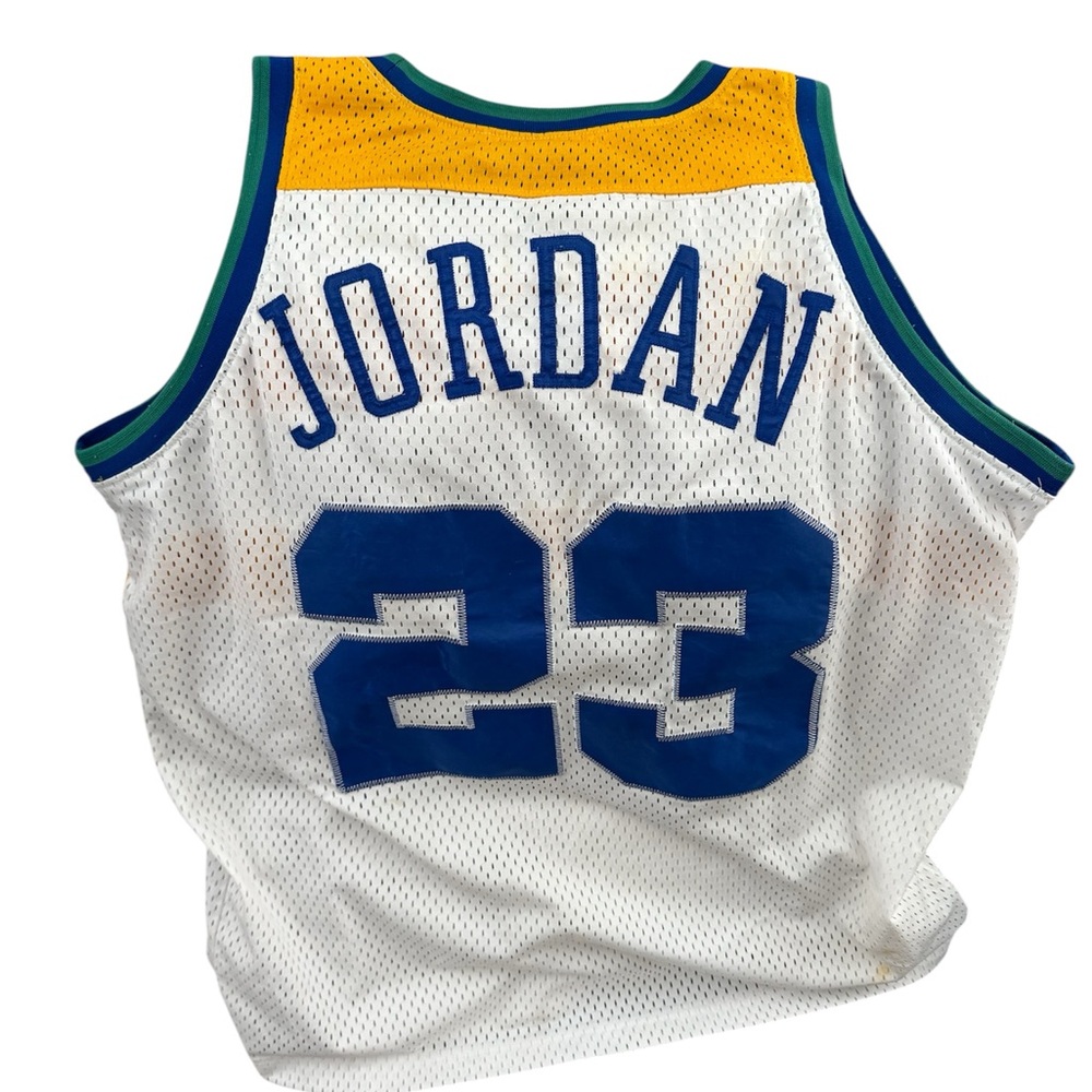 Mitchell & Ness White and Blue Jersey